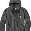 Carhartt Men's Relaxed Fit Washed Duck Sherpa-Lined Jacket Gravel